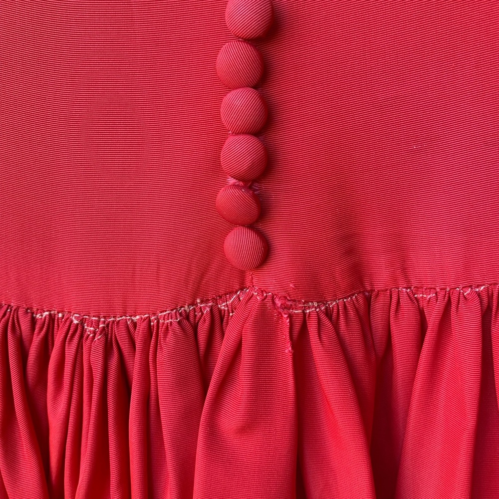 🌹Host Pick🌹Vintage 1940s Gorgeous Red Holiday Party Dress - Picture 6 of 8
